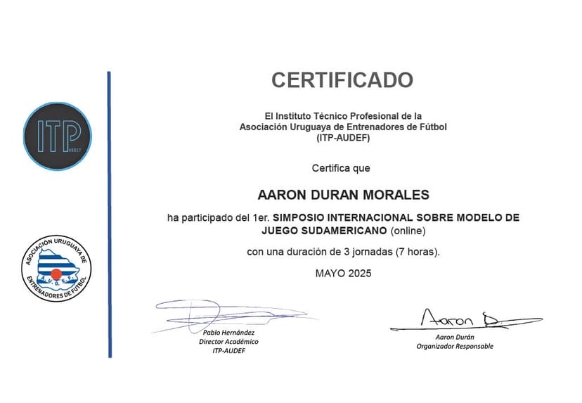 Certificado de Participación